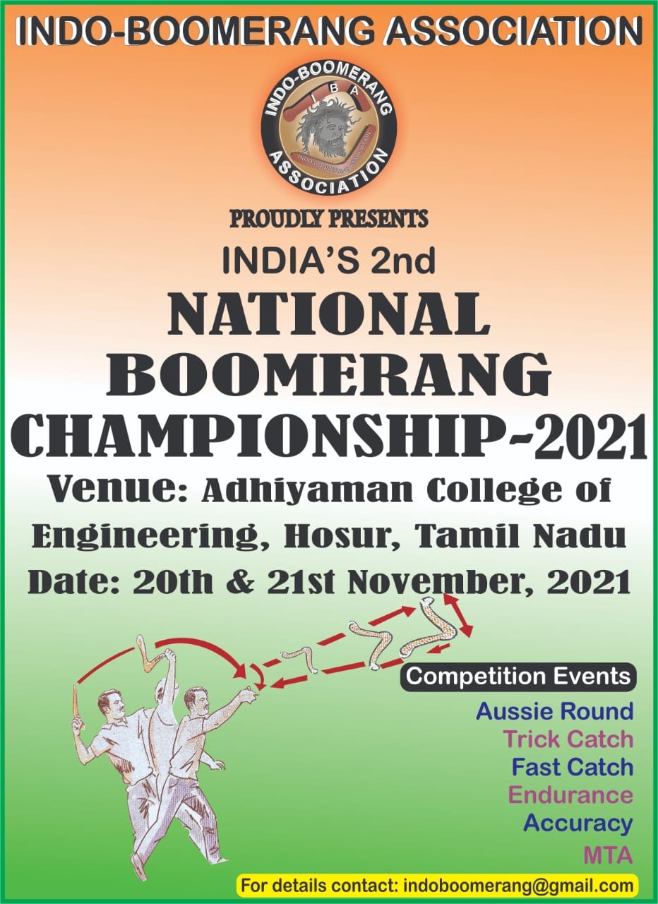 The Second National Boomerang Championship 2021, India