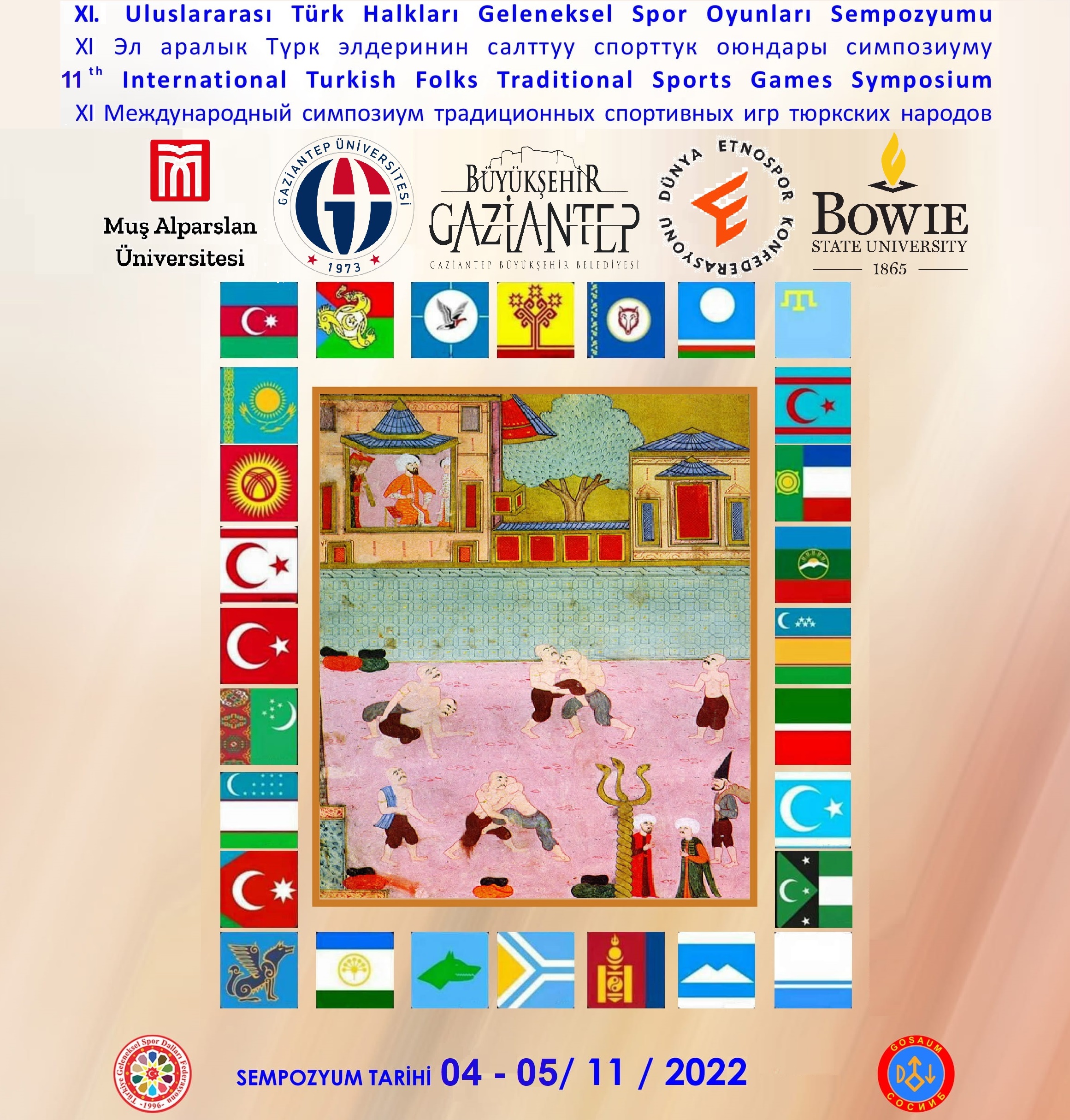 XI. International Traditional Sports and Games (TSG)  Symposium on Nov 4-5, 2022, Gaziantep, Turkiye