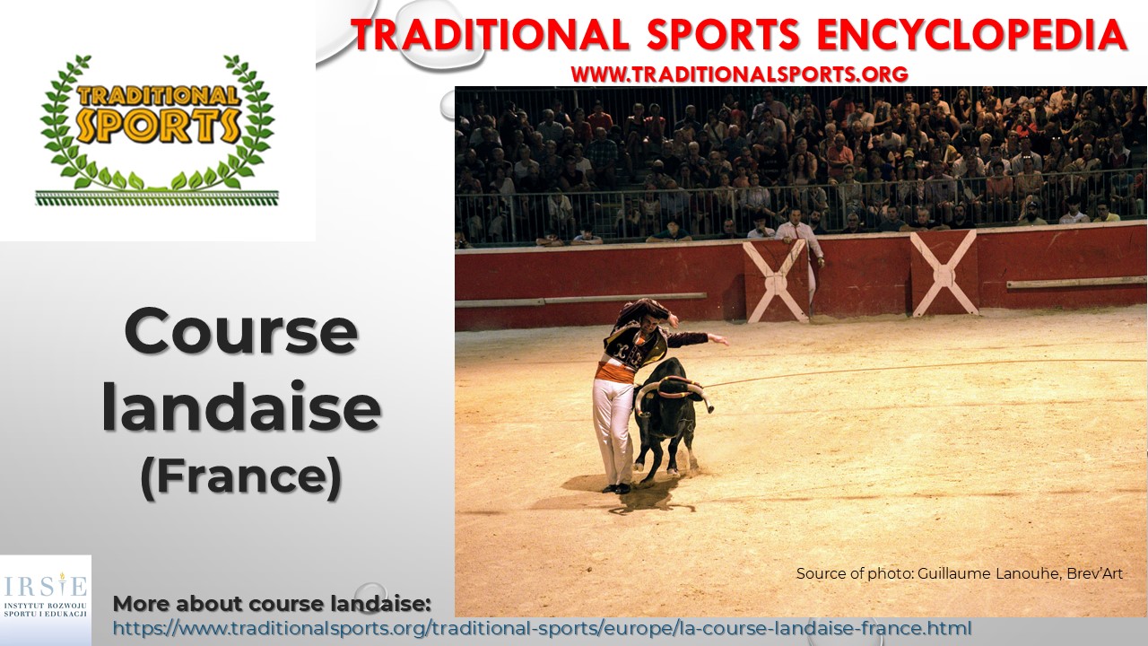 La course landaise in Encyclopedia of Traditional Sports