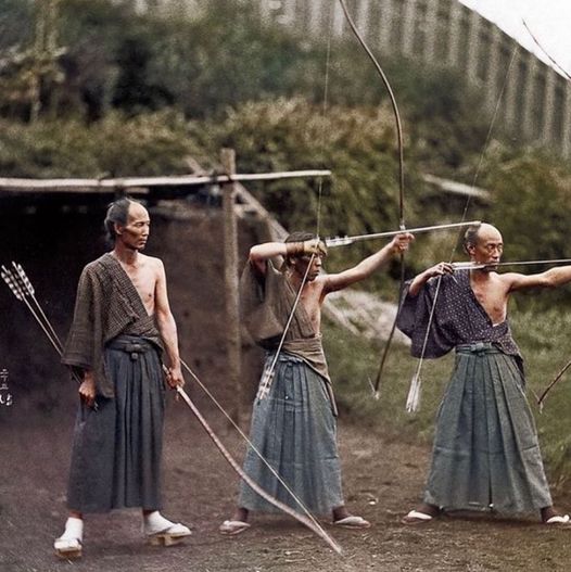 Japanese archers circa 1860