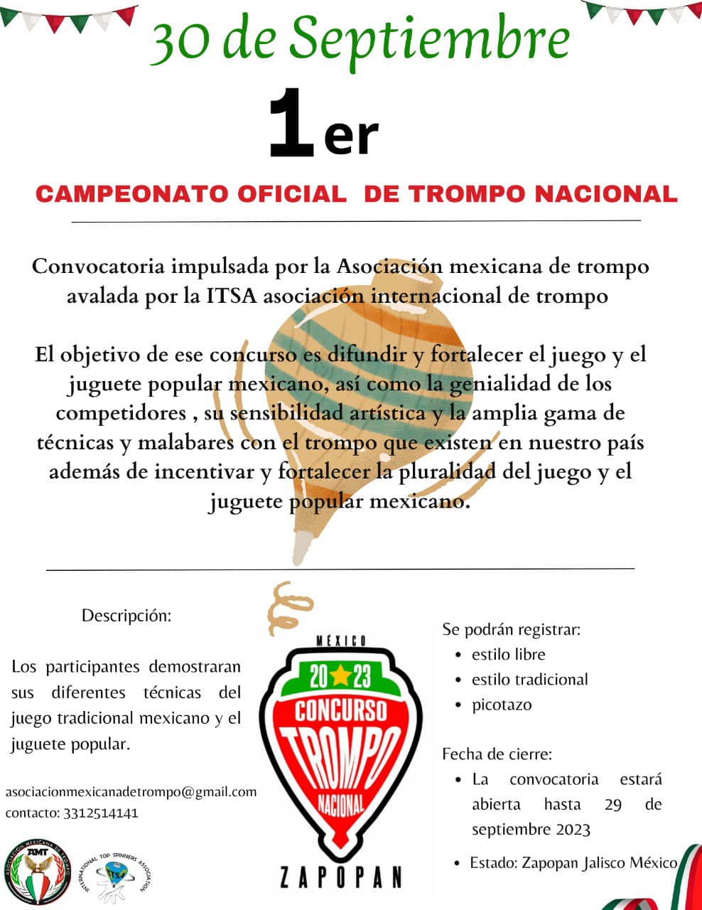 1 er Campeonato Oficial de Trompo Nacional - Traditional Sports