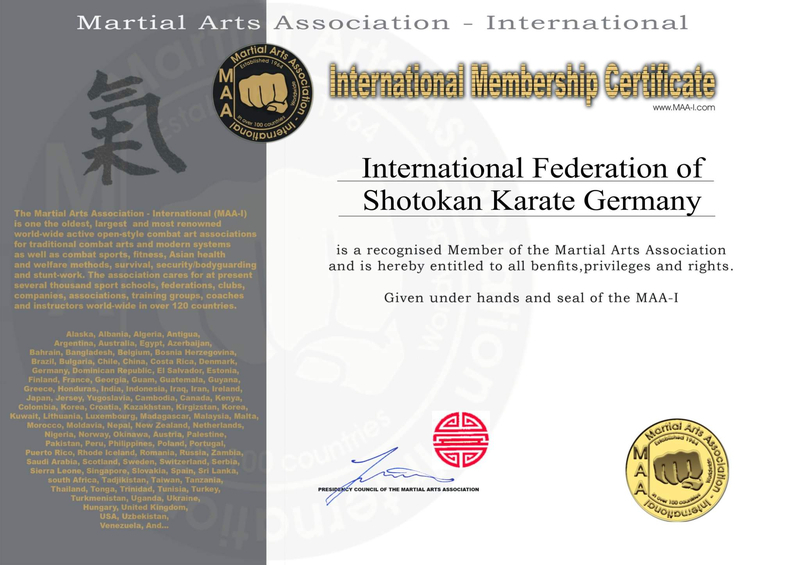 MAA Certificate