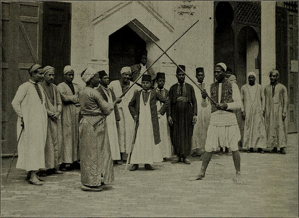 Staff Play in Cairo Street Worlds Columbian Exposition 1893 Chicago Ill