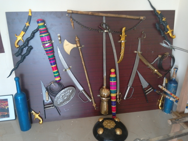 Weapons used in Silambam
