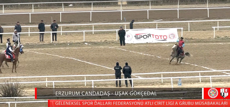 Screenshot from the recording January 5 2019 Semi final group A competition in the Equestrian League